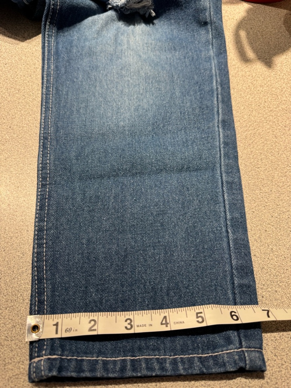 Japanese Weekend Women's Distressed Blue Boyfriend Jeans - Picture 10 of 10